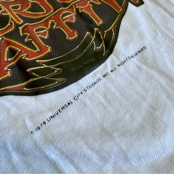 Vtg 1979 More American Graffiti JBL Promo Single Stitch TShirt Univeral Studios - Picture 3 of 9